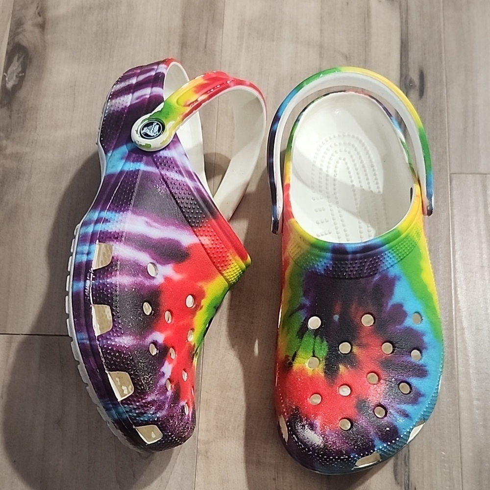 Tie Dye Crocs